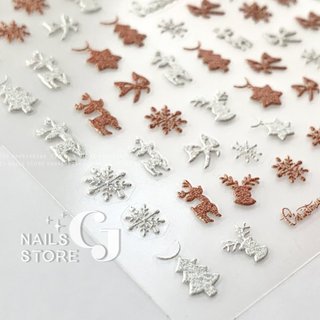 Sticker Noel - Sticker lụa cao cấp Tomoni dán móng tay (2381)
