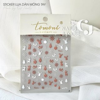 Sticker Noel - Sticker lụa cao cấp dán móng tay