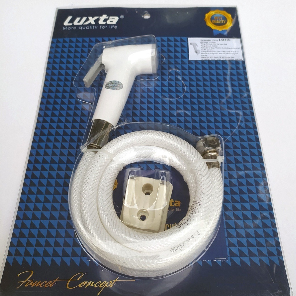 Vòi xịt vệ sinh Luxta L-5101 chính hãng, Bảo hành 1 năm