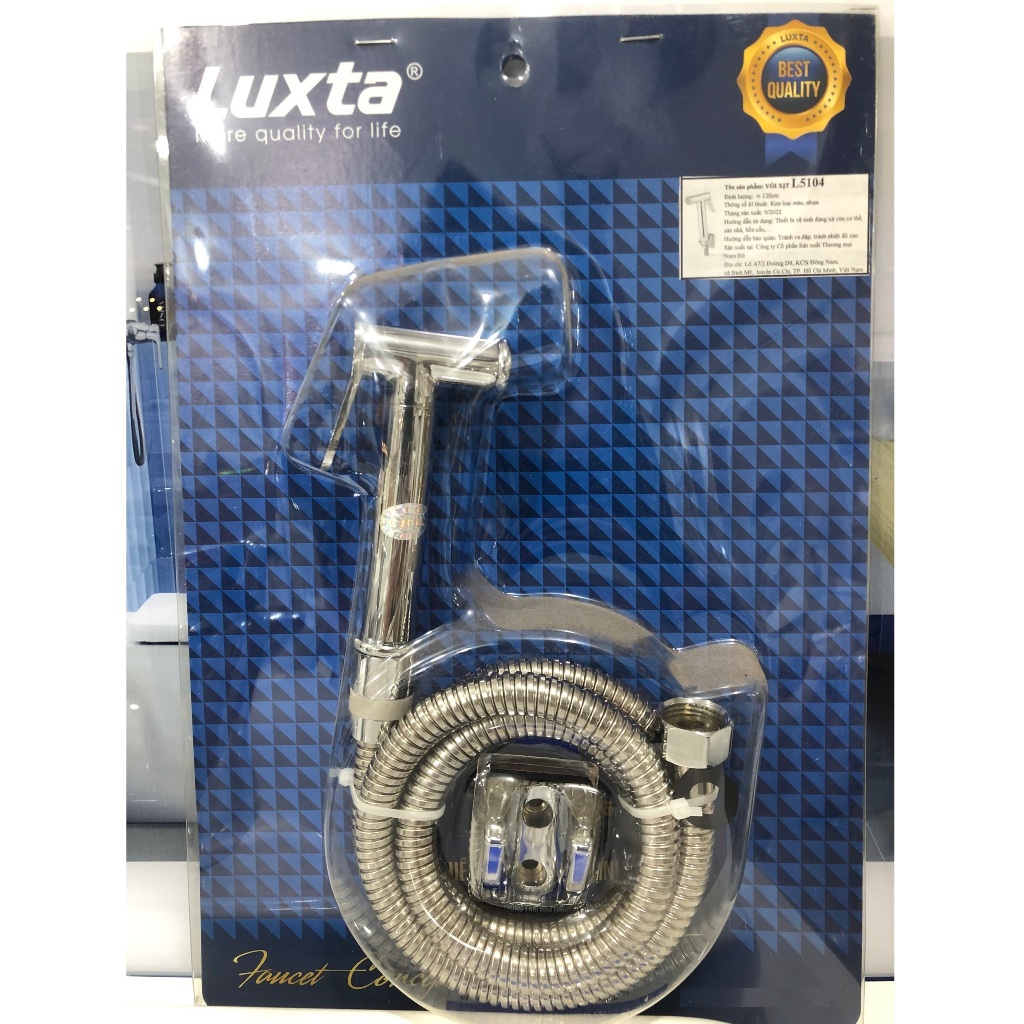 Vòi xịt vệ sinh Luxta L-5101 chính hãng, Bảo hành 1 năm