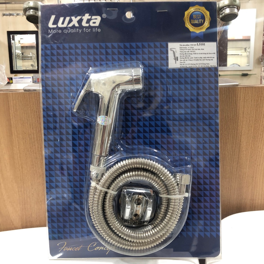 Vòi xịt vệ sinh Luxta L-5101 chính hãng, Bảo hành 1 năm