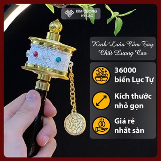 Kinh luân xoay tay, kinh luân cầm tay hợp kim chất lượng cao 17cm