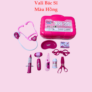 Vali Bác Sĩ Đồ Chơi Bác Sĩ Nhiều Chi Tiết Màu Hồng Giúp Bé Chơi Nhập Vai Học Cách Chăm Sóc Gia Đình Bạn Bè