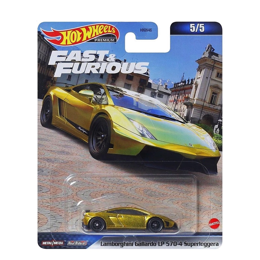 Xe mô hình Hot Wheels Premium Lamborghini Gallardo LP 570-4 Superleggera Fast & Furious