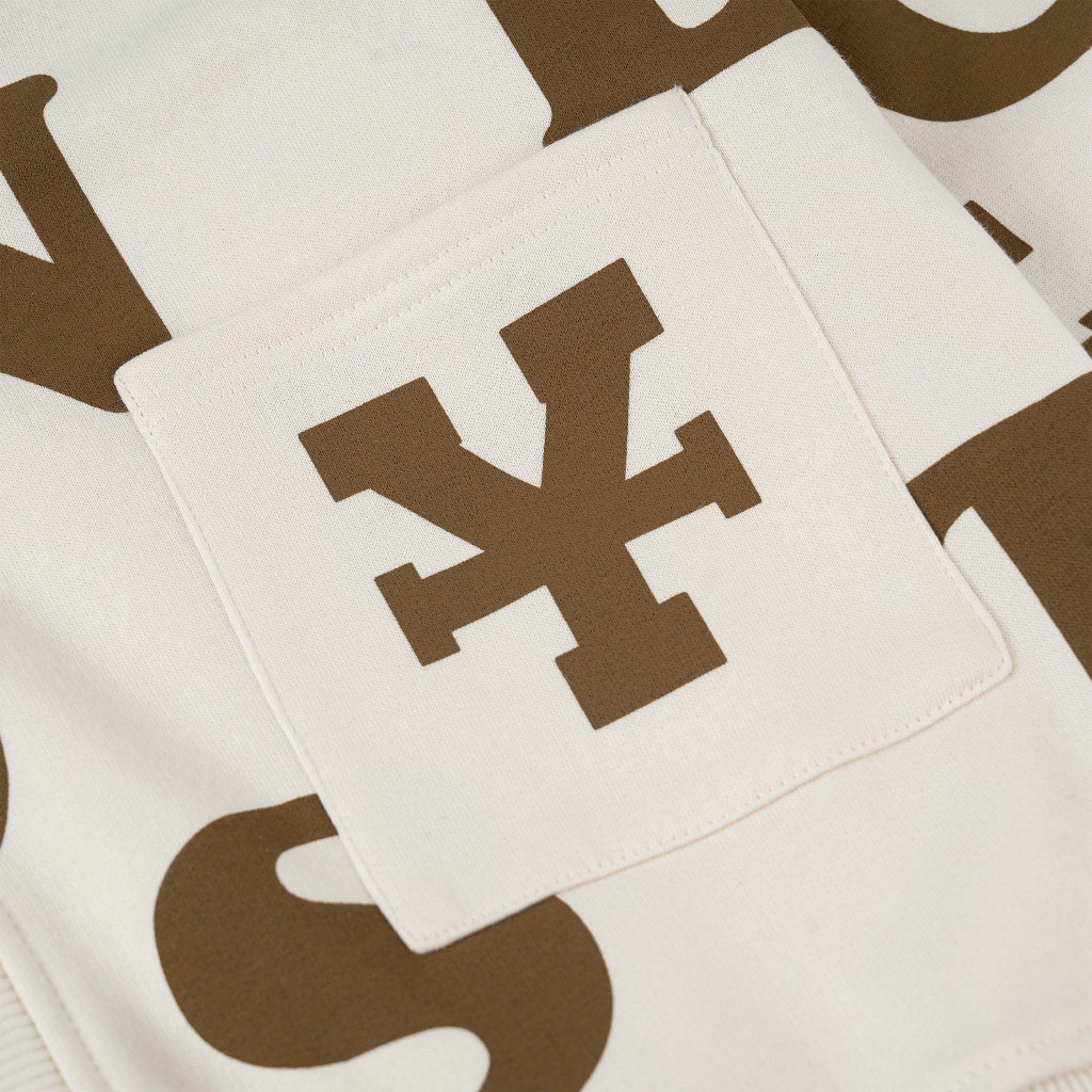 Áo khoác DirtyCoins Print Cardigan - Ivory/Brown