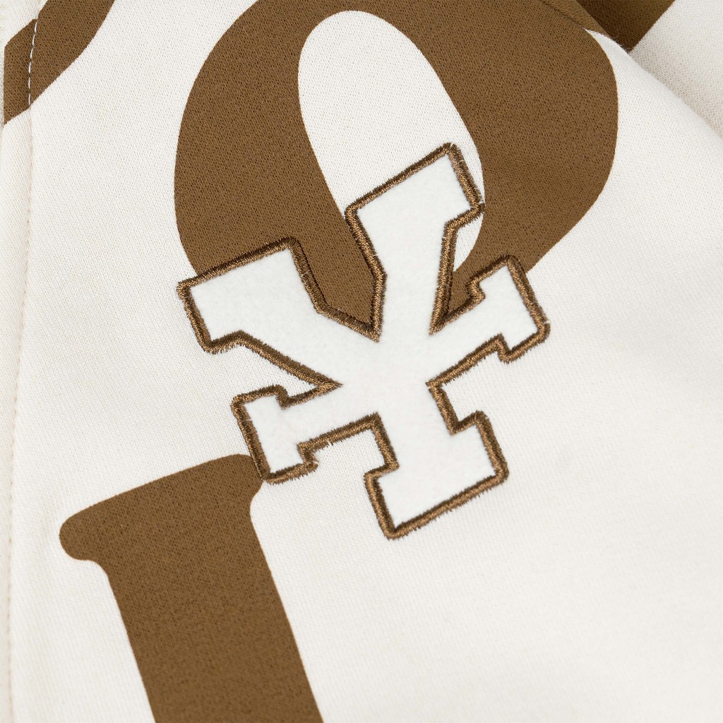 Áo khoác DirtyCoins Print Cardigan - Ivory/Brown