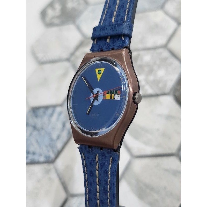 ĐỒNG HỒ SI CHÍNH HÃNG DÂY DA DÀNH CHO NAM TAY NHỎ HOẶC NỮ - THƯƠNG HIỆU SWATCH SWISS