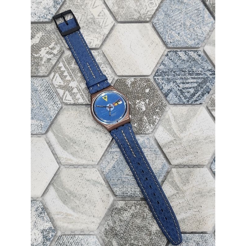 ĐỒNG HỒ SI CHÍNH HÃNG DÂY DA DÀNH CHO NAM TAY NHỎ HOẶC NỮ - THƯƠNG HIỆU SWATCH SWISS