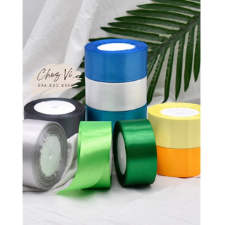 [1m] Ruy băng lụa 4cm gói quà, thắt nơ, làm hoa