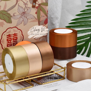 [1m] Ruy băng lụa 4cm gói quà, thắt nơ, làm hoa