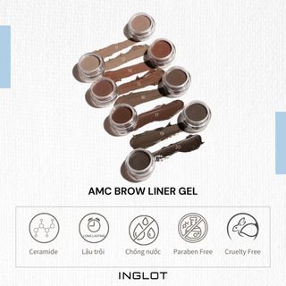 Gel kẻ mày bền màu, lâu trôi Amc Brow Liner Inglot (2g)