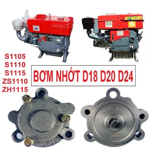 Bơm nhớt máy nổ máy dầu diesel minh d18 d20 d24 s1105 s1110 s1115 zs1110 zh1115