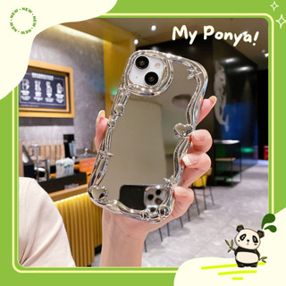 Ốp lưng tráng gương mạ điện họa tiết viền khung 7/8/plus/x/xs/xsmax/11/12/13/14/15/pro/promax - Ponya Case