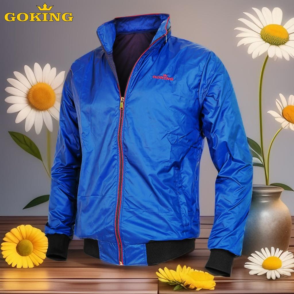 Áo khoác gió cách nhiệt GOKING, mũ dấu hiện đại, 3 túi to, form unisex cho nam nữ. Áo khoác dù hàng hiệu Việt Nam