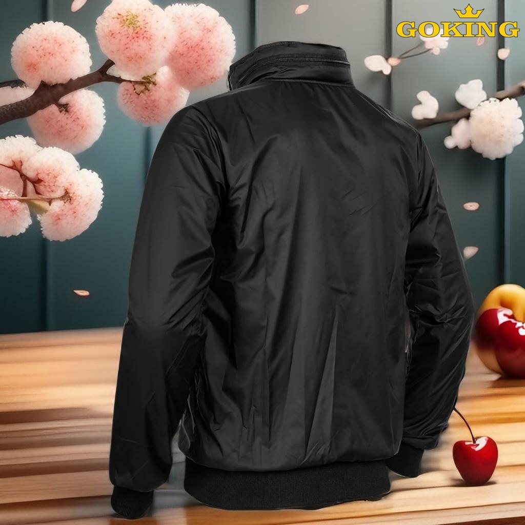 Áo khoác gió cách nhiệt GOKING, mũ dấu hiện đại, 3 túi to, form unisex cho nam nữ. Áo khoác dù hàng hiệu Việt Nam