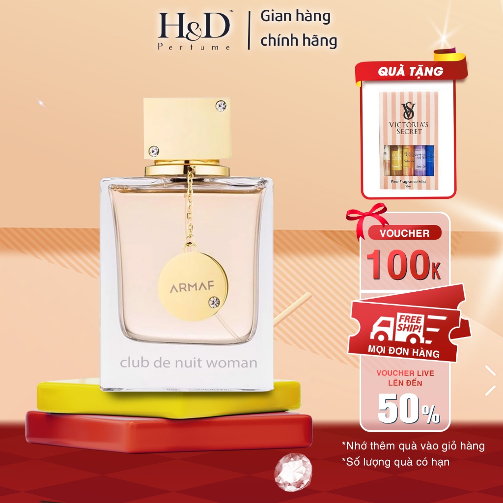 Nước Hoa Nữ Armaf Club De Nuit Women Chai Full 105ml sang trọng quyến rũ ngọt ngào