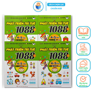 Sách - 1088 câu đố phát triển trí tuệ 4 - 5 tuổi
