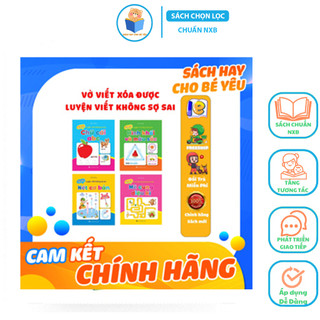 Sách - bộ vở viết xóa được - wipe clean: luyện viết không sợ sai