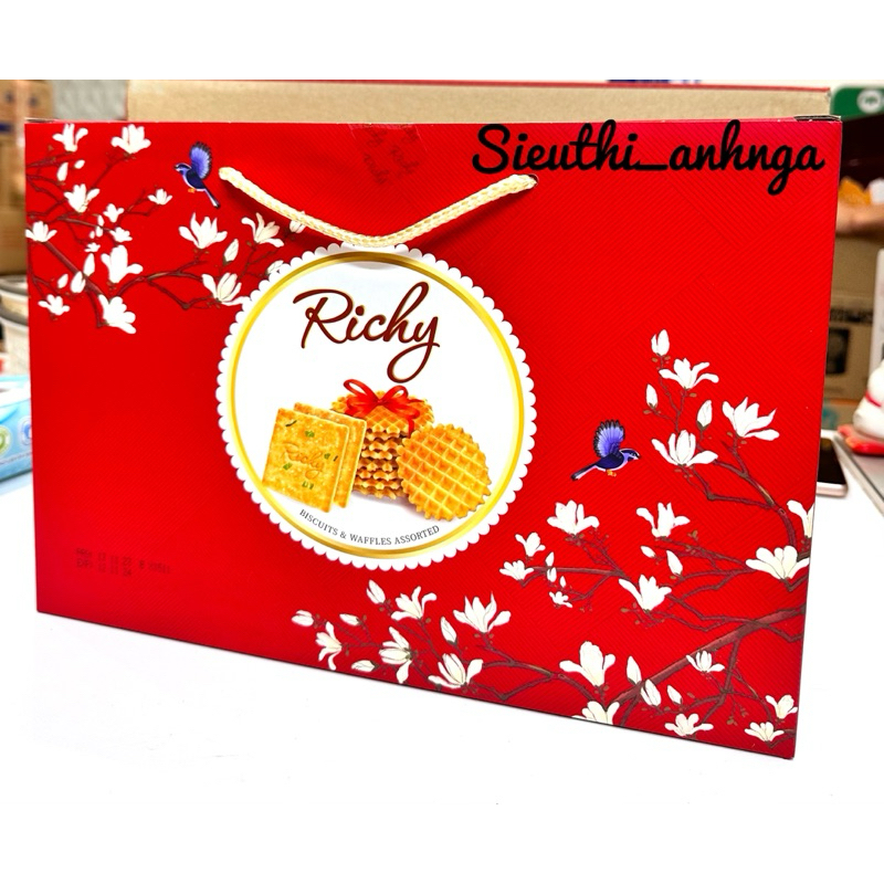 Bánh Quy Giòn Vị Hành Richy Quai Xách 369g