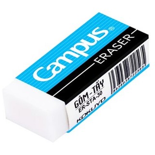 Gôm tẩy campus trắng - viên tẩy bút chì siêu sạch chính hãng