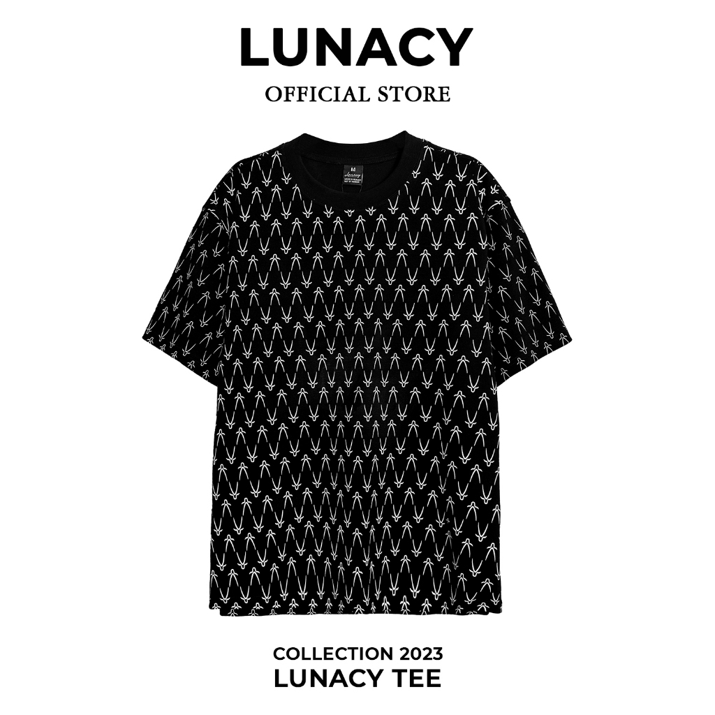 Áo thun tay lỡ X-Lunacy phông Unisex nam nữ Cotton oversize form rộng LUNACY