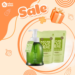 Nước rửa bình organic Nature Love Mere Hàn Quốc chai 550ml, túi 500ml