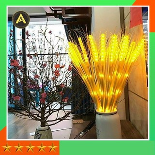 Đèn led bông lúa trang trí tết - bông lúa vàng - trang trí ban thờ phòng khách dùng điện 220v