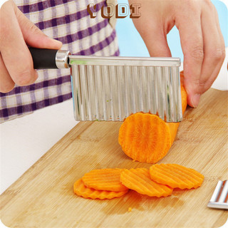 Dao Cầm Tay Nhà Bếp Cắt Gọt Khoai Tây - Thái Cắt Củ - Quả Kiểu Sóng, Dao lượn sóng cắt rau cho quả cho bé ăn dặm BLW