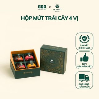 Hộp mứt trái cây 4 vị - le fruit