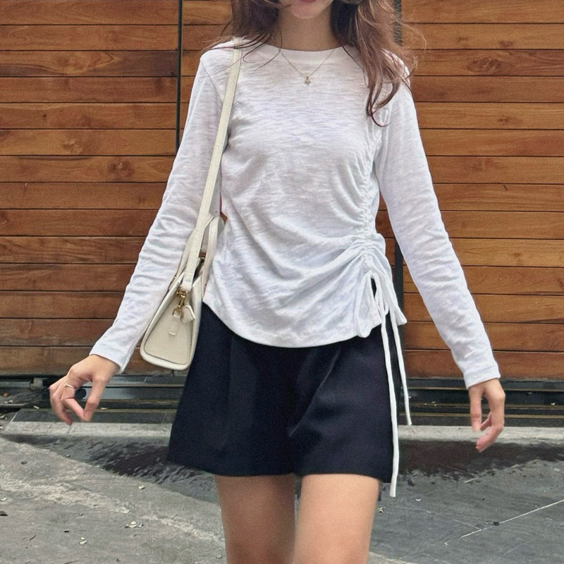 ÁO THUN RÚT DÂY DÀI TAY