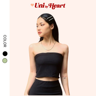 Áo quây dáng ngắn Rimin Top AQ001 vải thun họa tiết, thiết kế trẻ trung hiện đại - Uni By Heart