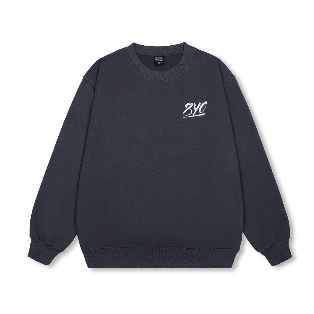 Áo Sweater 8YO Basic Nỉ Họa Tiết Thêu Local Brand Unisex