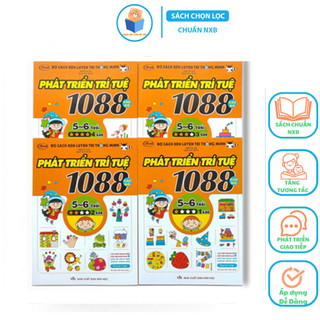 Sách - 1088 câu đố phát triển trí tuệ 5 - 6 tuổi