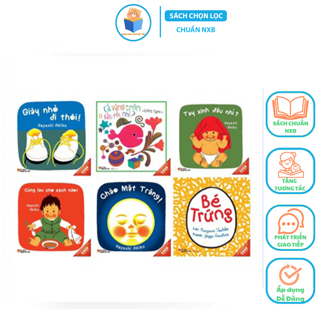 Sách - Ehon Bé ngoan - Ehon Nhật Bản cho bé 0-3 tuổi - giờ chơi của bé (bộ 6 quyển)