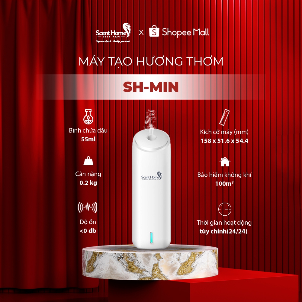 [Chính Hãng] Máy Khuếch Tán Tinh Dầu mini SCENT HOMES (SH-MIN)