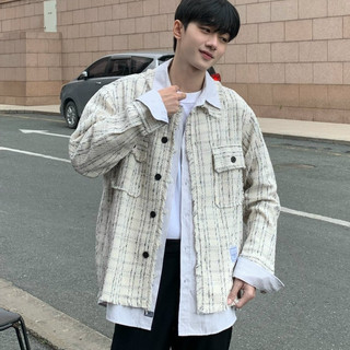 Áo khoác sơ mi yellow flicker bts " tweed love " unisex