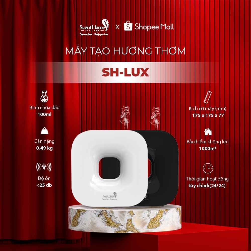 [Chính hãng] Máy tạo hương thơm & khử mùi cao cấp Scent Homes ( SH-LUX) dành cho gia đình, văn phòng