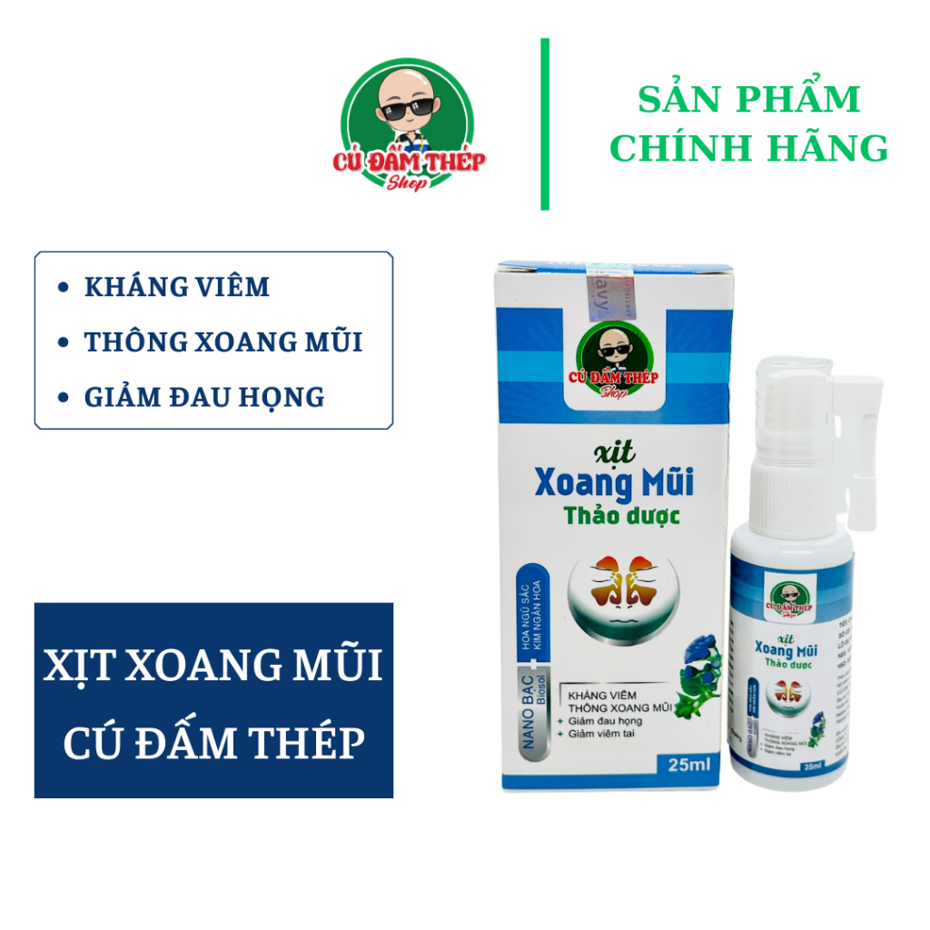 Xịt Xoang Mũi Thảo Dược Cú Đấm Thép 25ML