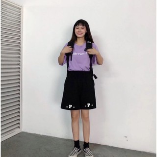 Quần short unisex thun ép chữ nhiều màu có bigsize