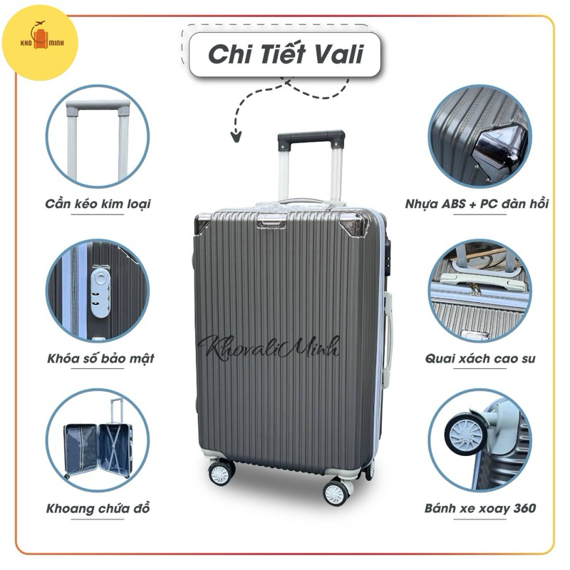 VALI NHỰA DẺO CHỊU LỰC 68kg 3 SIZE 20/24/28 13 màu bảo hành 2 năm hổ trợ đổi trả tròn vòng 7 ngày.