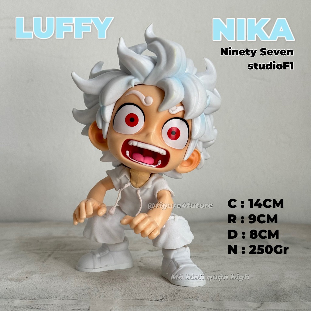 Mô Hình Luffy Nika cao 14cm - Luffy Nika Chibi 14cm cực dễ thương - luffy nika ninety seven studioF1 - One piec