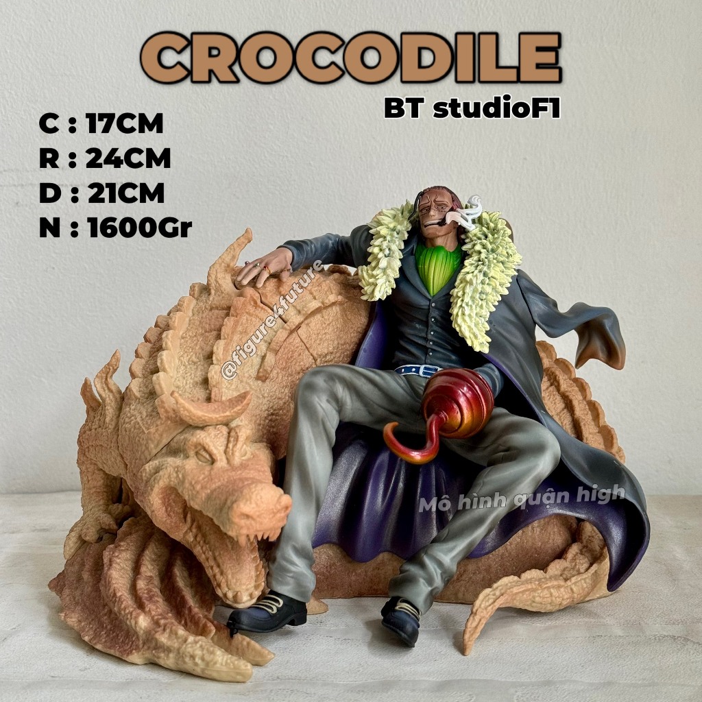 Mô hình Thất vũ hải Crocodile và cá sấu cao 17cm - Crocodile TH studioF1 cực nét - Crocodile 17cm - OP