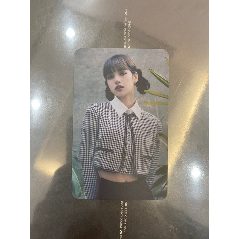 (có sẵn )Ảnh card preoder Blackpink 2020 Welcoming collection Lisa/Rosé