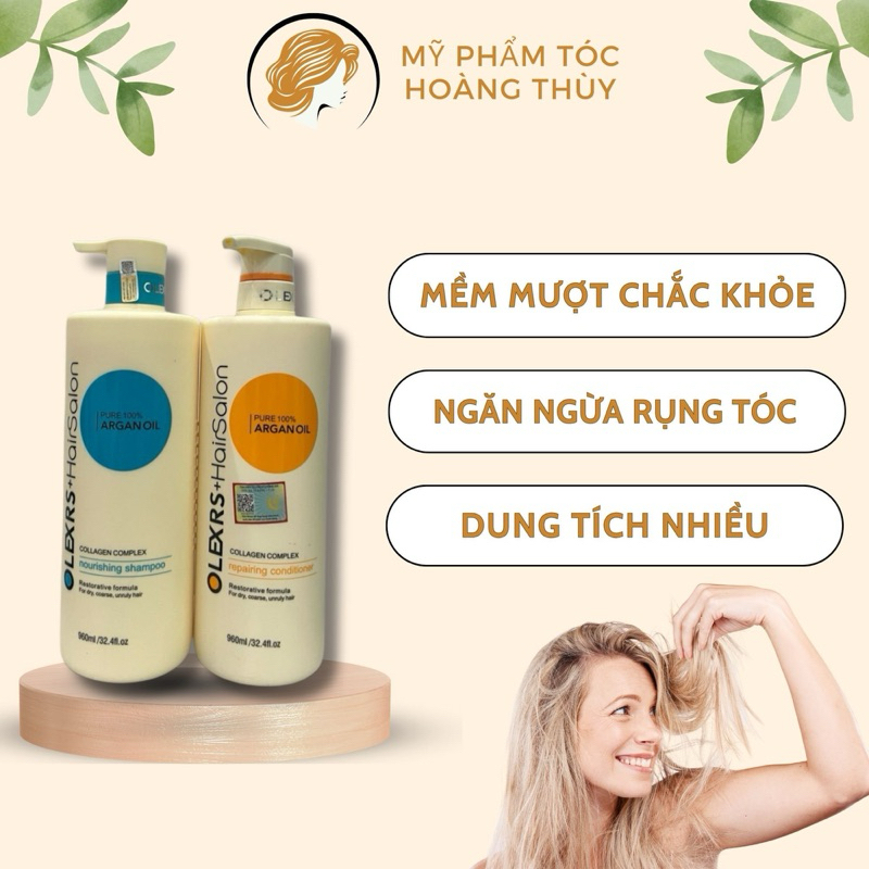Bộ Dầu Gội Xả Phục Hồi Dưỡng Ẩm OLEX cải thiện tình tạng khô xơ , rối , chẻ ngọn , bổ sung dưỡng chất cho tóc khoẻ