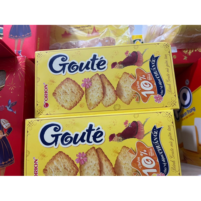 Bánh Goute Mè Orion Hộp 144g  toanngoc