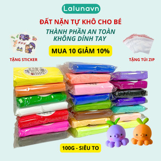 Đất sét đất nặn siêu nhẹ tự khô 100gr Full màu, đồ làm handmade/slime/DIY đồ chơi cho bé B194