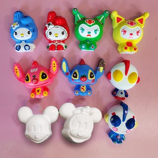 Tượng tô màu, tượng hot trend, SKULLPANDA, gấu đi học, gấu dâu (Không kèm màu), luyện vẽ, decor