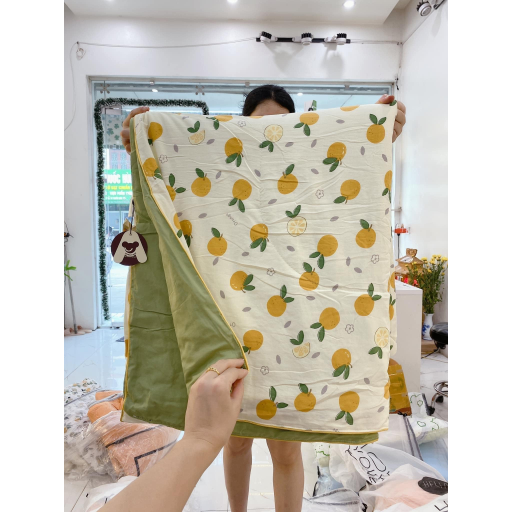 Chăn cotton đũi xơ đậu nành soybean trần bông nhập khẩu loại 1 kích thước 2mx2m3, chất cotton đũi cao cấp mềm mịn