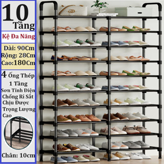 Kệ để giày dép, giá đựng giày dép đa năng thông minh, giá kệ để giày dép lắp ráp 6,7,8,9,10 tầng Hana_Giadung_HCM