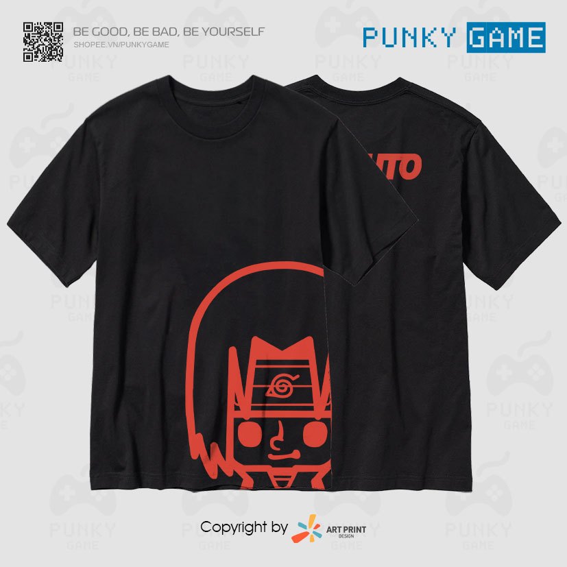 Áo thun Naruto Itachi Uchiha Chibi (Black) ngắn tay
